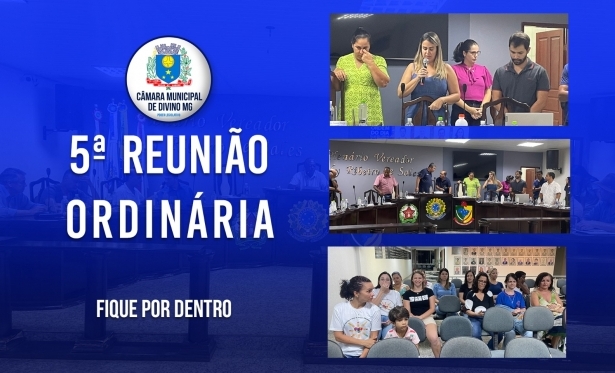 5ª REUNIÃO ORDINÁRIA